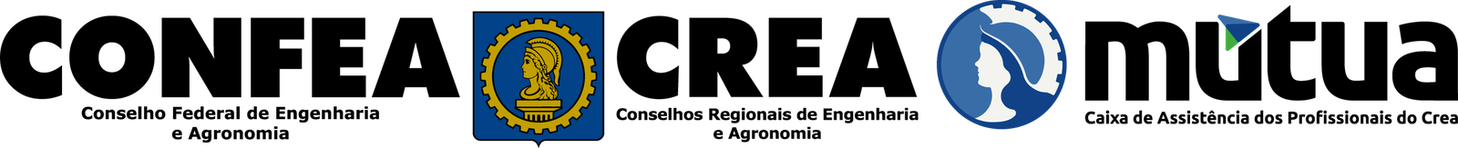CONFEA — Conselho Federal de Engenharia e Agronomia · CREA — Conselhos Regionais de Engenharia e Agronomia · MÚTUA — Caixa de Assistência dos Profissionais do Crea